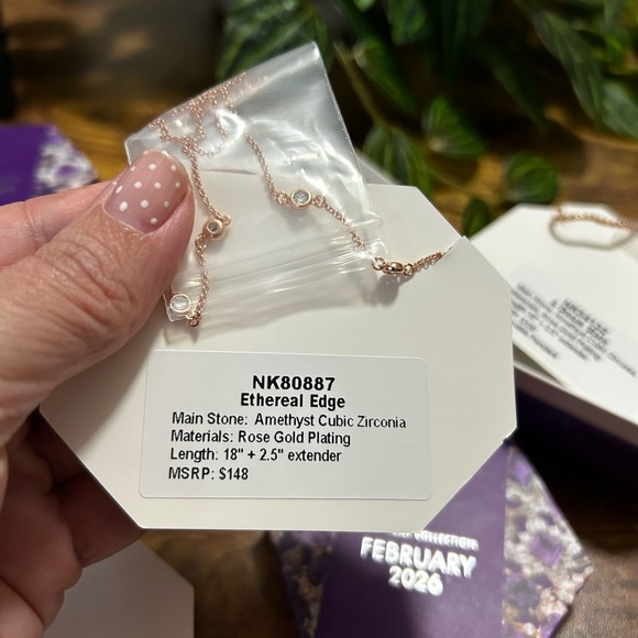 Bomb Party February 2026 Three Matching Necklaces for Layering, Rose Gold - Picture 7 of 7